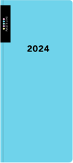 Diář PVC týdenní 2024 PASTELINI - modrá - 