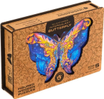 Unidragon dřevěné puzzle - Intergalaxy Butterfly velikost KS - 