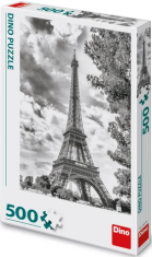Puzzle Eiffelova věž černobílá 500 dílků - 