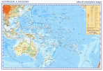 Austrálie, Oceánie - příruční obecně zeměpisná mapa A3/1:42 mil. - 