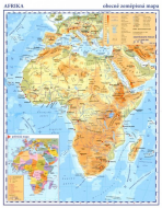 Afrika - příruční obecně zeměpisná mapa A3/1:33 mil. - 