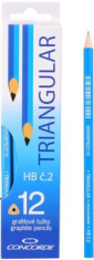 Grafitové tužky CONCORDE trojhranné č. 2 (HB), sada 12ks - 