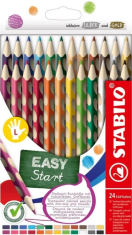 STABILO EASYcolors pastelky pro leváky - sada 24 ks - 