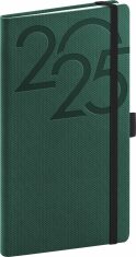 Kapesní diář Ajax 2025, zelený, 9 × 15,5 cm - 