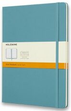 Moleskine: Zápisník tvrdý linkovaný modrozelený XL - 