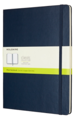 Moleskine - zápisník tvrdý, čistý, modrý XL - 