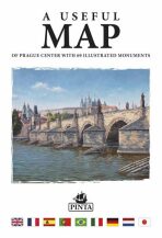 A USEFUL MAP - Praktická mapa centra Prahy s 69 ilustracemi historických památek (stříbrná) - Daniel Pinta,Alois Křesla