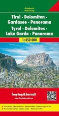 AK 26 Tyrolsko, Dolomity, Gardské jezero, Panorama 1:450 000 / automapa - 