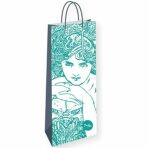 Alfons Mucha - Emerald/dárková taška na lahev - 