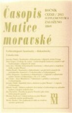 Časopis Matice moravské supplementum 4/2013 – Kontinuity – Diskontinuity - Tomáš Knoz,Peter Geiger