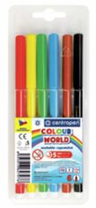Centropen Fixy COLOUR WORLD 7550 trojboké, sada 6 barev - 