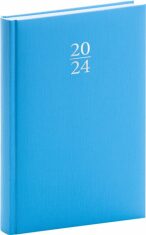 Diář 2024: Capys - modrý, denní, 15 × 21 cm - 
