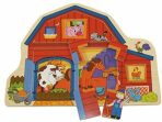 Dřevěné puzzle - Farma - 
