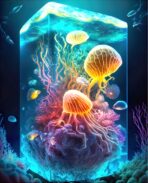Dřevěné puzzle/Jellyfish World A3 - 