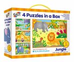 Džungle - 4 puzzle v krabici - 