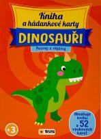 Kniha a hádankové karty Dinosauři - Poznej a objevuj - 