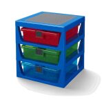 Organizér LEGO se třemi zásuvkami - modrý - 