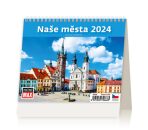 Kalendář stolní 2024 - MiniMax Naše města - 