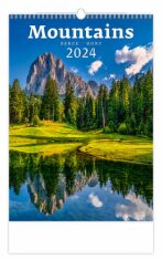 Mountains/Berge/Hory - nástěnný kalendář 2024 - 