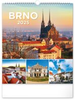 NOTIQUE Nástěnný kalendář Brno 2025, 30 x 34 cm - 