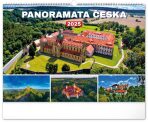 NOTIQUE Nástěnný kalendář Panoramata Česka 2025, 48 x 33 cm - 