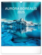 Nástěnný kalendář Polární záře 2025, 30 × 34 cm - 