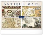 NOTIQUE Nástěnný kalendář Staré mapy 2025, 48 x 33 cm - 