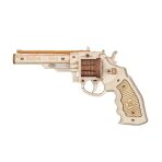NiXiM Dřevěné 3D puzzle - Revolver mechanický - 
