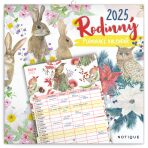 NOTIQUE Rodinný plánovací kalendář 2025, 30 x 30 cm - 