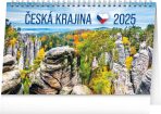 NOTIQUE Stolní kalendář Česká krajina 2025, 23,1 x 14,5 cm - 