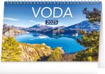 NOTIQUE Stolní kalendář Voda CZ/SK 2025, 23,1 x 14,5 cm - 