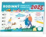 NOTIQUE Týdenní rodinný plánovací kalendář s háčkem 2025, 30 x 21 cm - 