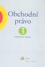 Obchodní právo 3 - Stanislava Černá