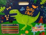 Dinosauři omalovánky s pastelkami - 