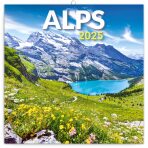 NOTIQUE Poznámkový kalendář Alpy 2025, 30 x 30 cm - 