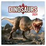 Poznámkový kalendář Dinosauři 2024 - 