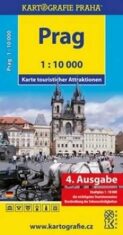 Prag - Karte touristischer Attraktionen /1:10 tis. - Kartografie PRAHA