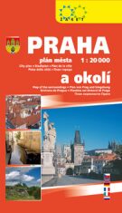 Praha plán města 1 : 20 000 a okolí 2018 - 