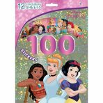 100 samolepek s omalovánkovými listy Disney Princezny - 