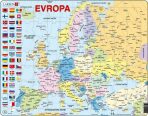 Puzzle MAXI - Mapa Evropy (na šířku)/70dílků - 