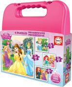 Puzzle v kufříku - Disney Princess (12+16+20+25ks) - 