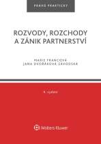 Rozvody, rozchody a zánik partnerství - 4. vydání - Jana Dvořáková Závodská, ...