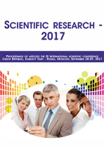 Scientific research - 2017 - vědecký sborník