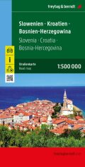 Slovinsko-Chorvatsko-Bosna-Hercegovina 1:500 000 / automapa - 