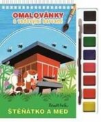 Štěňátko a med - Omalovánky s vodovými barvami a štětcem - Zdeněk Miler