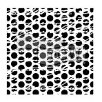 TCW šablona 15,24 x 15,24 cm - Script Dots - 