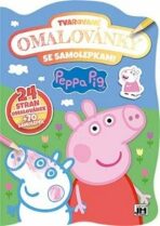 Peppa Pig - Tvarované omalovánky se samolepkami - 