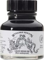 Winsor&Newton tuš 30ml 754 Liquid Indian Ink - 