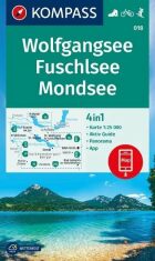 Wolfgangsee, Fuschlsee, Mondsee 1:25 000 / turistická mapa KOMPASS 018 - 