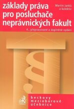 Základy práva pro posluchače neprávnických fakult 4. přepracované a doplněné vyd - Martin Janků